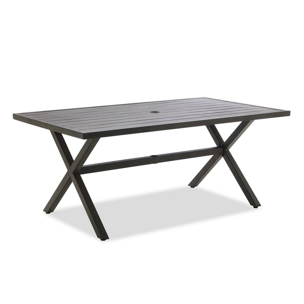 Coral Coast Harlowton Steel Slat Patio Dining Table