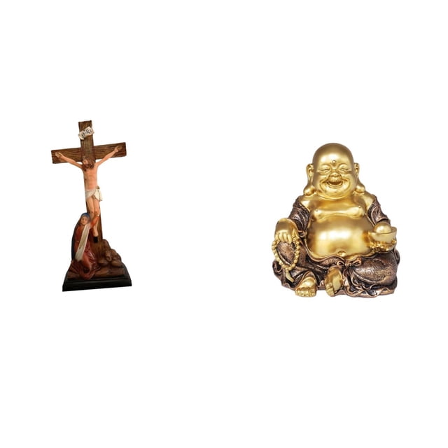 Estatua católica,Colección religiosa de la estatua de la Virgen María,Figura de la cruz de Jesús Escultura católica decoración,Estatua de Buda,Figuras de estatuas de Buda Bodhisattva de