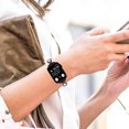 thumbnail image 4 of XIHAMA 14mm Clover & Mother-of-Pearl Watch Band for Women, Compatible with Apple Watch 38/40/41/42mm Series 1-10, Stainless Steel Metal Bracelet with Secure Clasp, 4 of 6