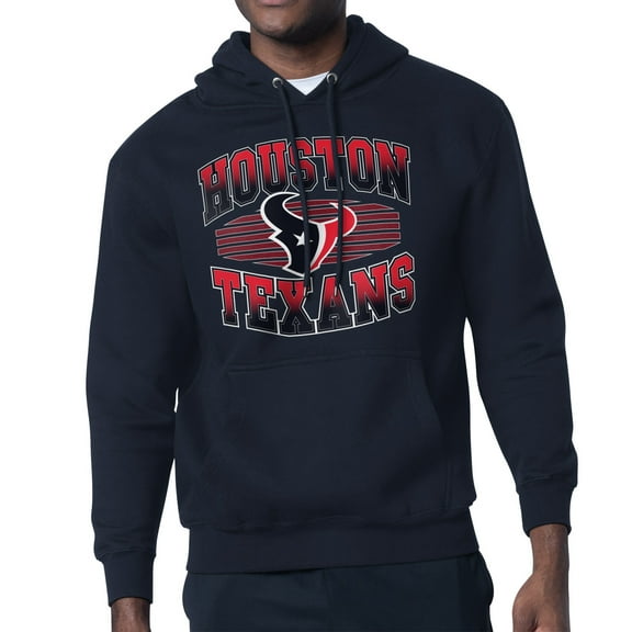 Men's Starter Navy Houston Texans Team Grit Graphic Hoodie
