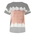 thumbnail image 5 of ALLLIST Spring Tops for Women 2024 Gray Graphic V-Neck Short Sleeve T-Shirts Blouses for Women S, 5 of 5