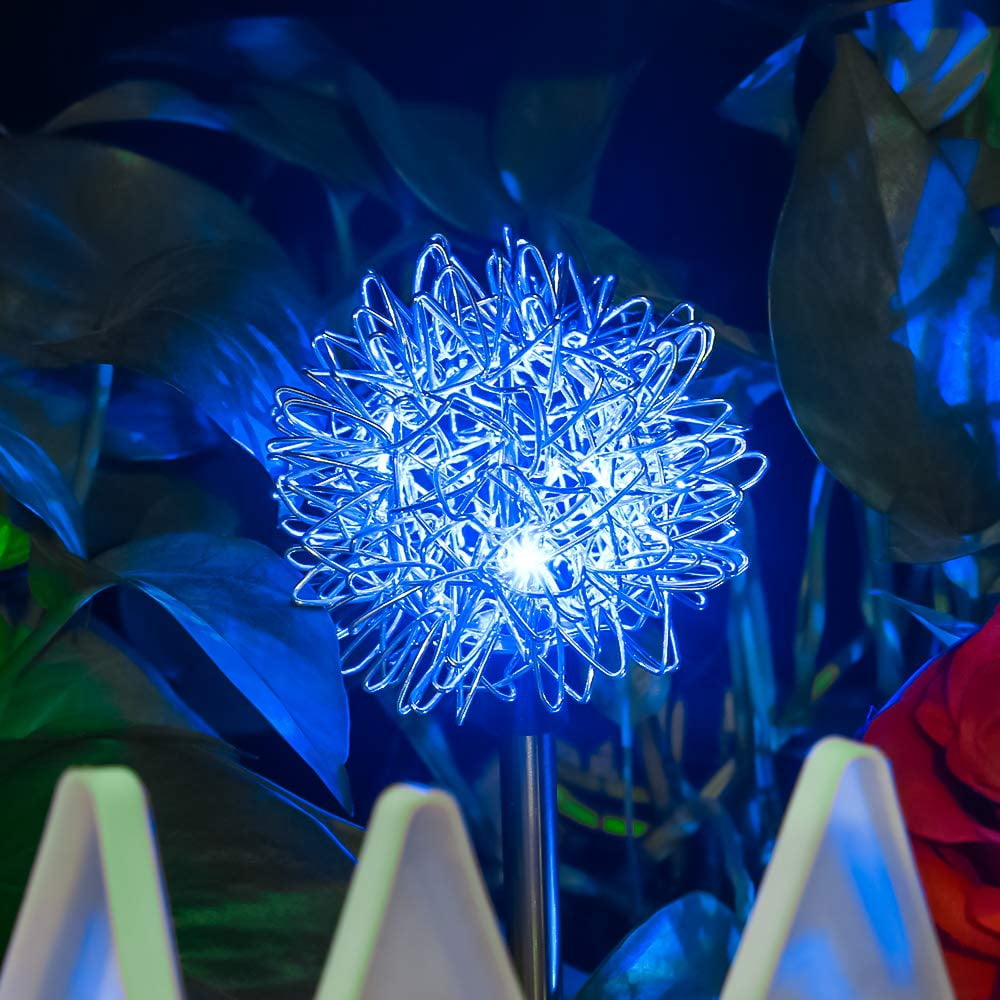 EpicGadget Solar Dandelion Light, Changing Multi Color Outdoor Dandelion Solar Garden Decorative Lights for Walkway Pathway Backya