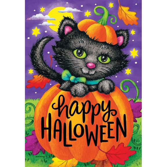 Halloween Cat 5229 Decorative Flag