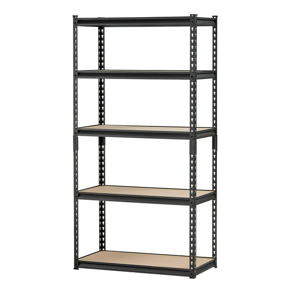 KFFKFF Shelving Units, 2000 lbs Capacity, 5-Level Garage Storage Racks, 16" Depth x 32" Width x 62.8" Height, Adjustable Steel Shelves for Utility Rack, Perfect for Kitchen, Warehouse, Basement