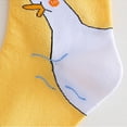 thumbnail image 4 of Warm Cute Comfortable Breathable Fashion Design Mid-Tube Funny Goose Head Socks Women Socks Cotton Socks Cartoon Hosiery YELLOW, 4 of 8