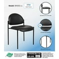 thumbnail image 6 of Boss Office Products 42"W Conference Table with 4 Stacking Chairs in Driftwood, 6 of 11