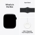 thumbnail image 5 of Restored Apple Watch Series 11 - GPS + Cellular - 42mm Jet Black Aluminum Case with Light Blush Sport Band - S/M (Refurbished), 5 of 5