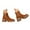 Brown, variant on UngA Booties for Women Dressy Women's Cowboy Boots Mid Calf Cowgirl Embroidered Western Pointed Toe Chunky Heel Pull On Knee High Boots Brown,7