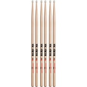Angle View: Vic Firth 3-Pair American Classic Hickory Drumsticks Nylon 8D