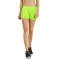 thumbnail image 5 of 2 Pack Women's Seamless Stretch Exercise Yoga Shorts (Lemon), 5 of 5