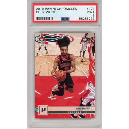 Graded 2019 Panini Chronicles Coby White #121 Rookie RC Basketball Card PSA 9 Mint