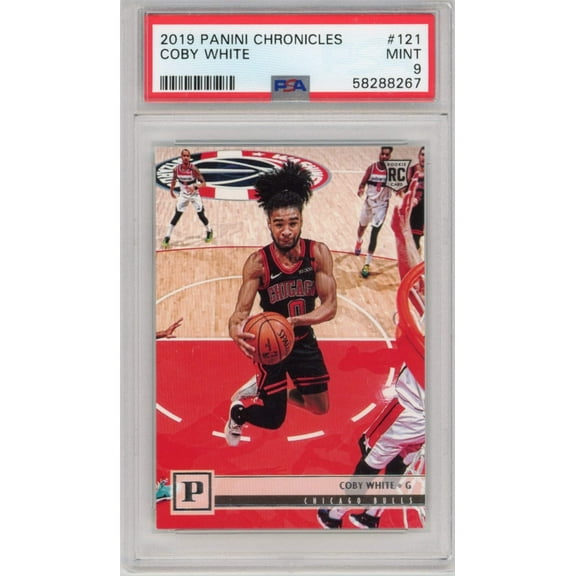 Graded 2019 Panini Chronicles Coby White #121 Rookie RC Basketball Card PSA 9 Mint