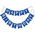 thumbnail image 1 of ¡Te espera una aventura marina! Set de guirnalda y letrero de feliz cumpleaños azul marino (13 piezas) para fiestas de cumpleaños de niños., 1 of 5