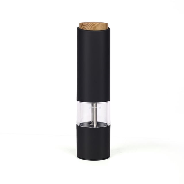 Electric Pepper Grinder Automatic Pepper Mill Battery Operated Adjustable Coarseness Easy Refill Stainless Steel Kitchen Tool for Home Cooks