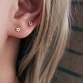 thumbnail image 2 of HOOUN Womens Gold Tiny Star Heart Screw Back Stud Earrings Trendy Minimalist Jewelry -Star, 2 of 3