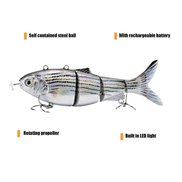battery fishing lure Robotic Robotic Swimming Fishing Bait ELECTRIC FISHING LURE uses CHARGED