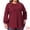 Burgundy, variant on Women's Plus Tops Crew Neck Button Decor Pullover Blouses 2X Burgundy