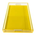 thumbnail image 2 of R16 Home LT01-YLLW Neon Yellow Square Lucite Tray, 2 of 2