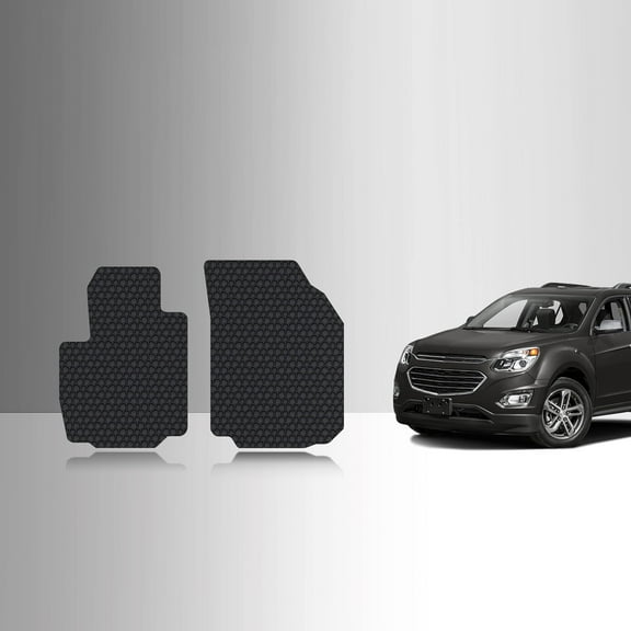 ToughPRO Front Mats Compatible with Chevrolet Equinox 2021 - All Weather Heavy Duty (Made in USA) Black Rubber