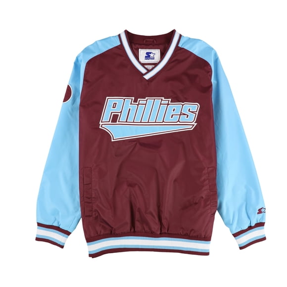 STARTER Mens Philadelphia Phillies Windbreaker Jacket, php, L