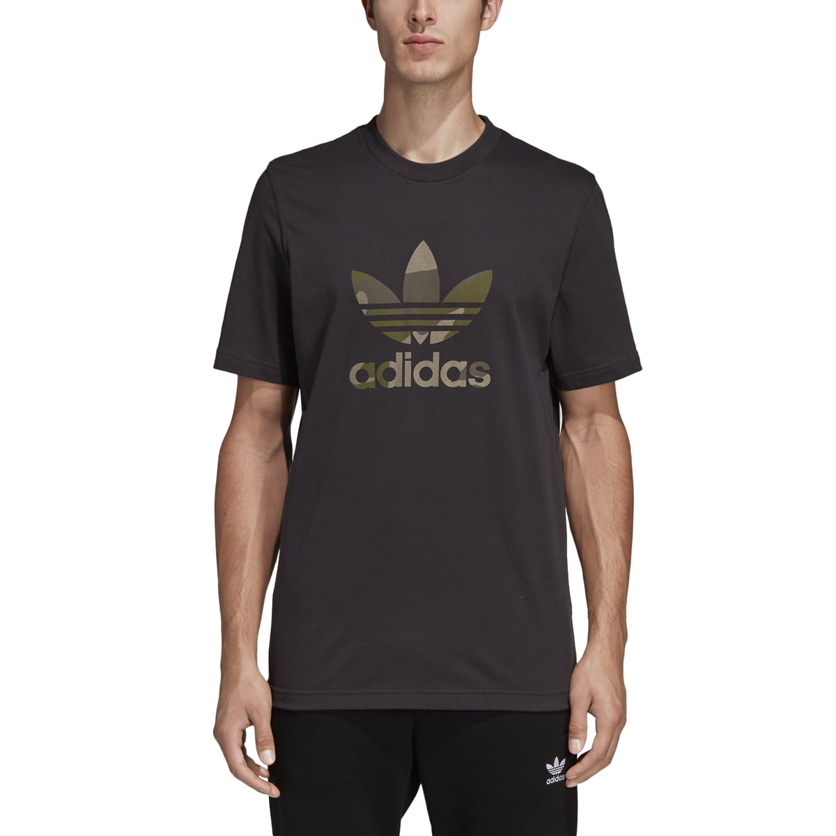 Adidas - Adidas Men's T-Shirts Camouflage Trefoil Short Sleeve Crew ...