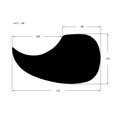 thumbnail image 4 of Placa protectora antiarañazos para golpeador de guitarra acústica Reemplazo perfecto, uno mismo marrón Sunnimix Guitar Pickguard, 4 of 4
