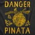 thumbnail image 2 of Mens Danger Pinata T Shirt Funny Sarcastic Beehive Buzzing Bee Joke Tee for Guys Graphic Tees, 2 of 9