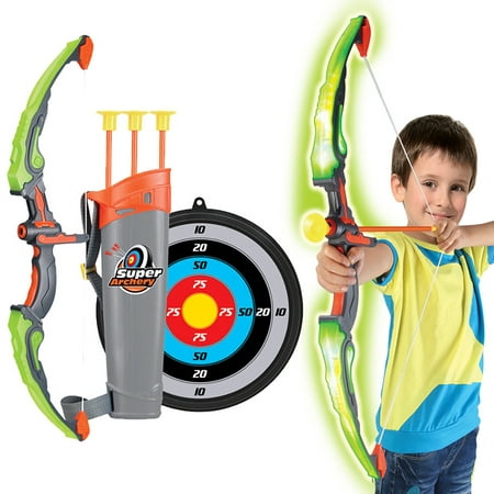 Les enfants Jeu de tir avec Bow et de flèches jouets en plastique de  l'enfant Flèche Bow Pistolet de tir de la Dart jouets Outils interactifs Le  jeu de tir intérieur extérieur