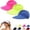 Purple, variant on 3pc Sun Visor Hat for Women Wide Brim UPF 50+ UV Protection Lightweight Foldable Ponytail Cap Summer Sun Ha Beach Hats for Women Ponytail Golf Cap Purple One Size