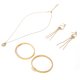 thumbnail image 4 of Conjunto de joyería para mujer, collar, pendientes y pulsera para fiesta, boda y cumpleaños., 4 of 14