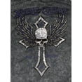 thumbnail image 4 of Xtreme Couture By Affliction Unisex Oversized Boxy Pullover Hoodie Stone Ranger, 4 of 6