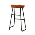 thumbnail image 5 of Stylish and Minimalist Bar Stools - Brown Set of 2, 5 of 9