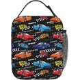 thumbnail image 3 of Speed Racer Insulated Lunch Bag, Lunch Box for Office Travel, Lunch Bag for Men and Women, 3 of 6