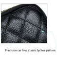 thumbnail image 1 of Women Wallets with Wrist Strap Photo Soft PU Card Holder Three-Zipper Pocket Purse Simple Style Handbag Coin Keys Soft Bag Purple, 1 of 9