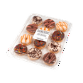 thumbnail image 3 of Freshness Guaranteed Vanilla and Chocolate Iced Mini Donuts, 8 oz, 12 Count, 3 of 11