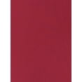 thumbnail image 5 of INSPIRE CHIC Women's Crewneck Cap Sleeve Zipper Work Office Elegant A-Line Midi Dresses S Wine Red, 5 of 6