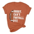 thumbnail image 2 of Lilgiuy Football Sweatshirts for Women Casual Letter Print Pullover Short Sleeve T-Shirt Tops Shirt for Beach Hawaiian, 2 of 5