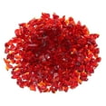 thumbnail image 1 of 0.66 Pound Fire Glass Stone, 6-9mm Reflective Fire Pit Glass Rock for Fireplace, Red, 1 of 6