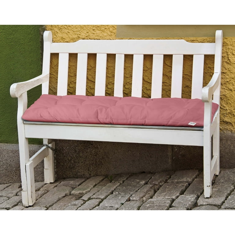 Vargottam Indoor/Outdoor Bench CushionWater Resistant Tufted Patio