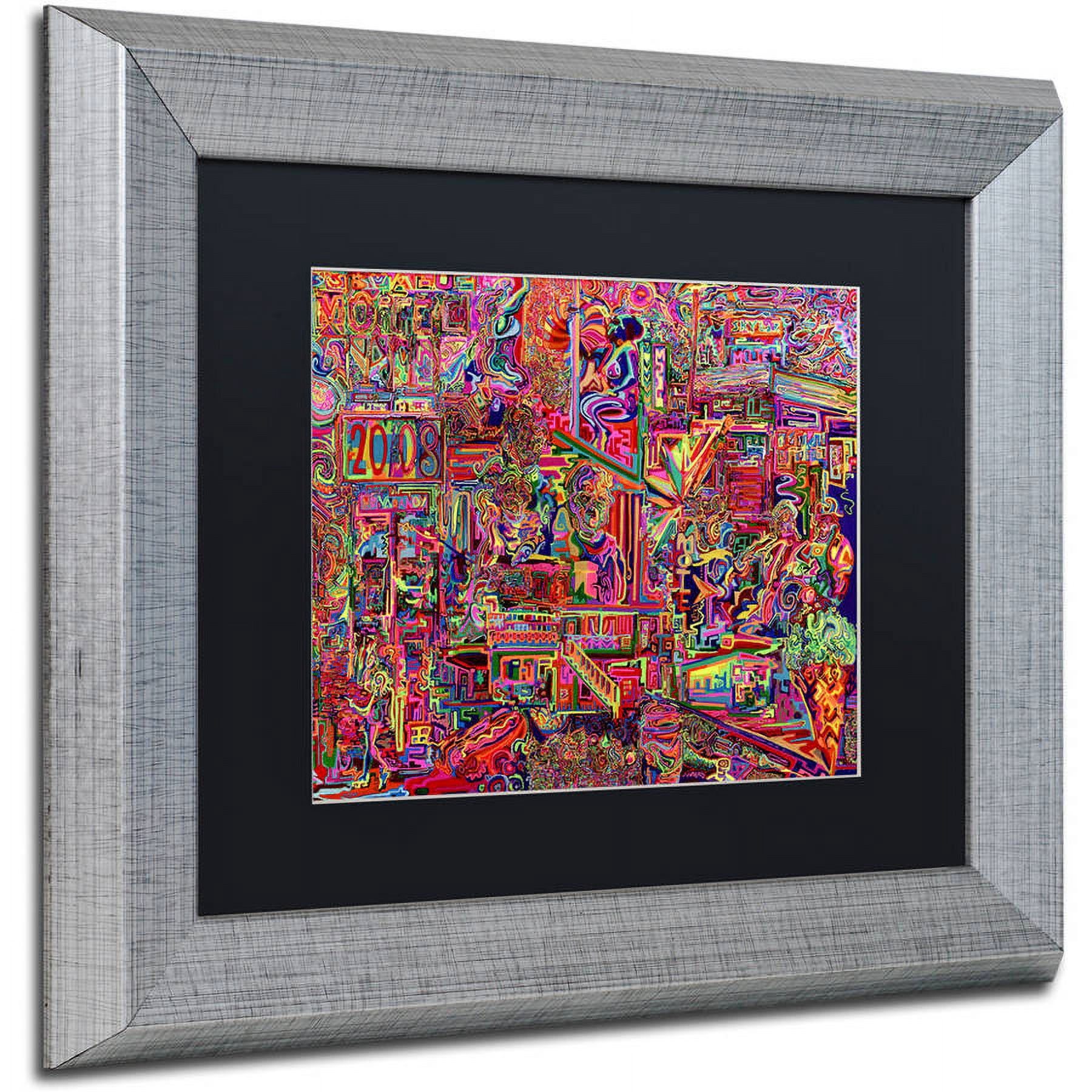 Trademark Fine Art "Millions Served" Canvas Art by Josh Byer, Black Matte, Silver Frame
