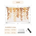 thumbnail image 6 of Sun Shade Sail 12x16Ft Plants Leaves Farmhouse Style Gradient Yellow Orange Uv Block Sunshade Canopy Outdoor Shade Cover Rectangle Shade Cloth For Patio Garden Yard Deck Pergola, 6 of 6
