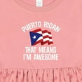 thumbnail image 4 of Inktastic Puerto Rican Awesome Girls Baby Dress, 4 of 5