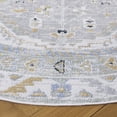 thumbnail image 3 of SAFAVIEH Bayside Sherwood Oriental Polyester Area Rug, Green/Gray, 6'7" x 6'7" Round, 3 of 10