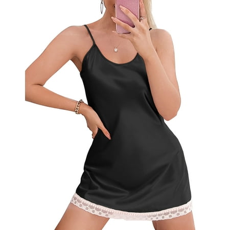 

Women Pajamas Sexy Sling Lingerie Lace Gauze Underwear Suit Silk-like Cogild