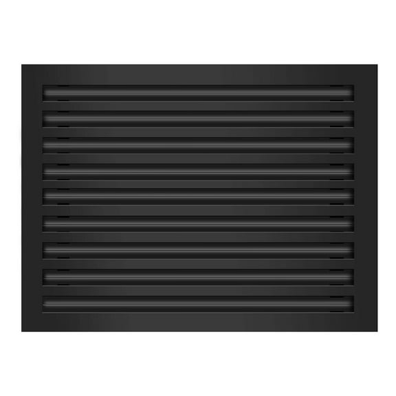 BUILDMART - 24x18 Modern AC Vent Cover - Decorative Black Aluminum Air Vent - Standard Linear Slot Diffuser - Heating and Cooling Register Grille for Ceiling, Walls & Floors - Texas Buildmart