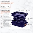 thumbnail image 5 of Prime Cuisine Nonstick Ceramic Bakeware Set – 8 Piece Baking Pans Set, Oven Safe to 450°F, Includes Muffin Pans, Cookie Sheets, Loaf, Roaster, Round & Square Pans, BPA-Free, 5 of 6