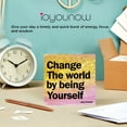 thumbnail image 5 of IOYOUNOW 50 Motivational Cards - 2.5”x2.5” Positive Affirmations Cards | Inspirational Cards with BONUS 50 Wooden Pins, 16ft Twine – Encouragement Cards – Motivational Gift Set of Inspirational Quotes, 5 of 7