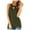 Army Green, variant on ZyeKqe Womens Tank Tops Cutout Front Crewneck Going out Tops Dressy Casual Blouse Loose Fitted Basic Summer Sleeveless Shirts