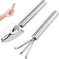 thumbnail image 6 of Stainless Steel Garden Tool Set - 2-Piece Transplant Trowel & Cultivator Hand Rake for Weeding, Digging & Potting - Heavy Duty Outdoor Gardening Tools Gift, 6 of 7
