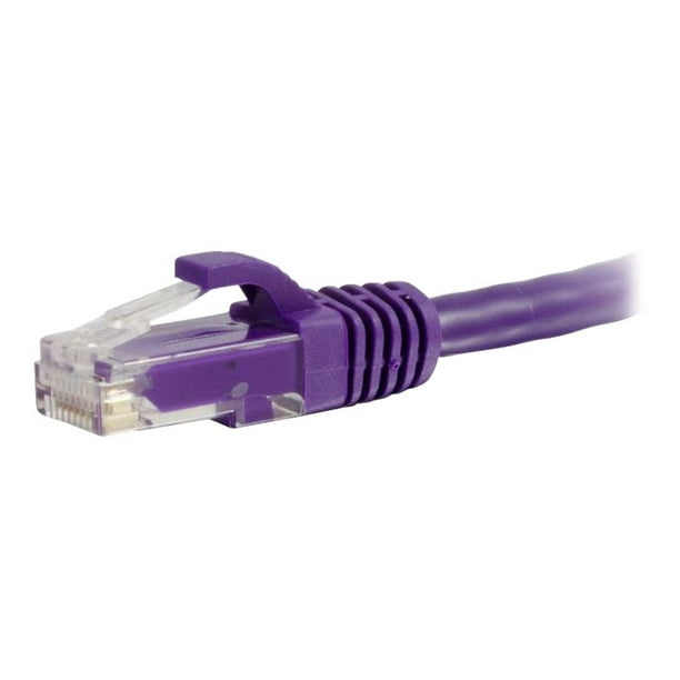 C2G 6 ft Ethernet Cat6 6ft Câble - Sans Blindage (UTP) - Violet - Câble de Raccordement - RJ-45 (M) à RJ-45 (M) - - UTP - CAT 6 - Sans Accrochage, Brins - Violet
